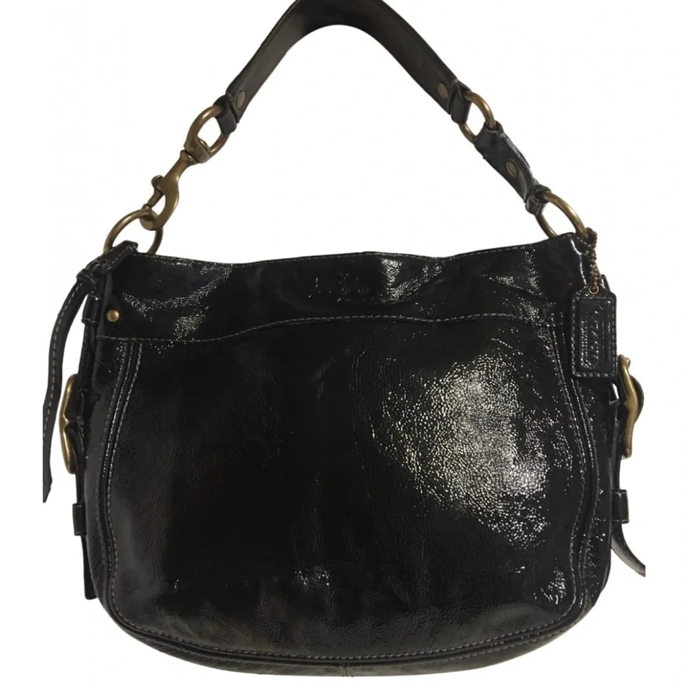 Coach vintage black  patent leather handbag
